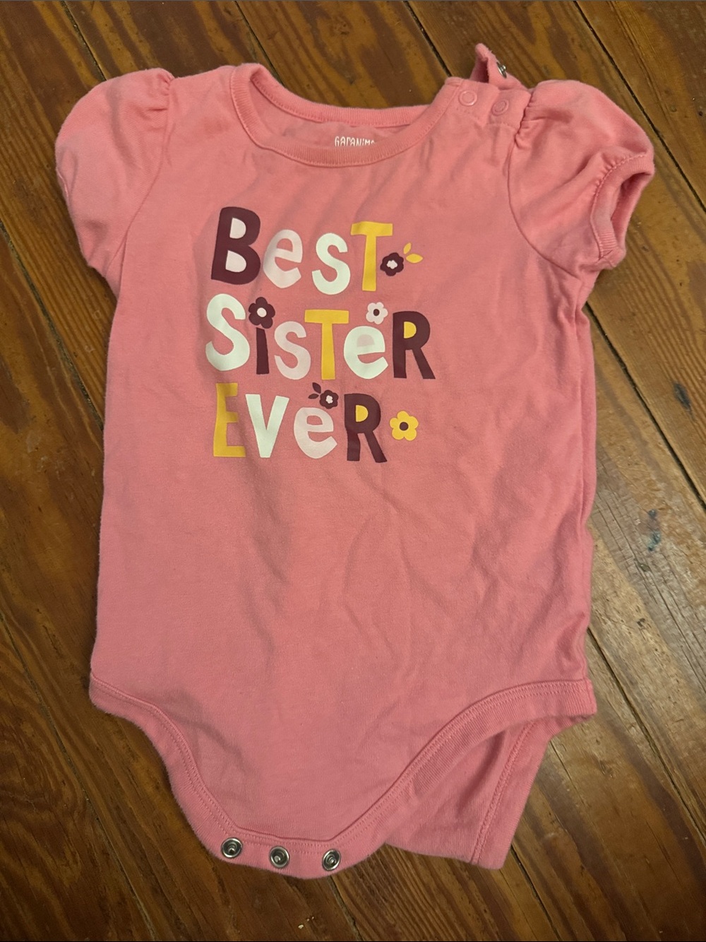 Garanimals Pink 'Best Sister Ever' Short-Sleeve One-Piece Bodysuit